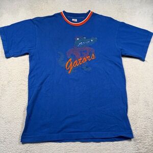Legends Athletic Florida Gators T-Shirt Mens M Blue Vintage 90s USA Embroidered